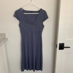 Casual dress - Blue w/ White Stripe